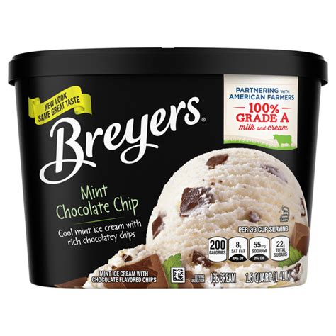 Save on Breyers Ice Cream Mint Chocolate Chip Order Online Delivery | GIANT