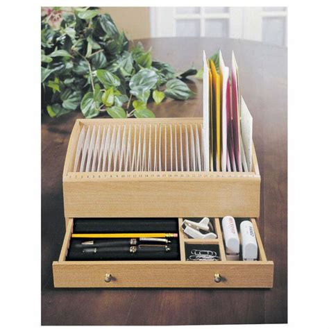 Wooden Desktop Mail Organizer - My Inviting Home