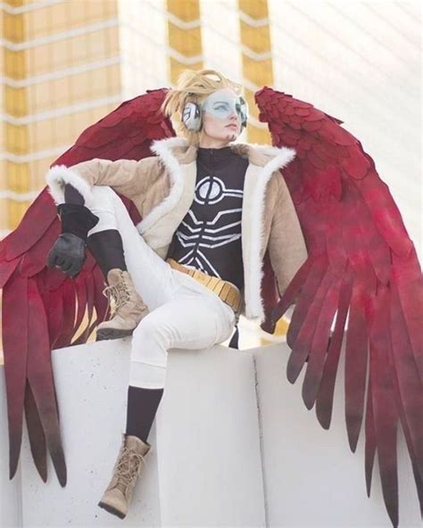 Hawks cosplay by @isaisanisa : @sugaredwings #Hawks #HawksCosplay # ...