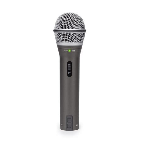 Buy Samson Q2U Dynamic USB/XLR Microphone | Sam Ash Music