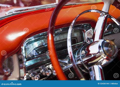 Interior of the Cadillac stock photo. Image of wheel - 32436144