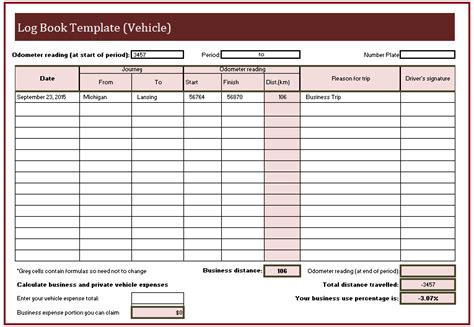 Log book Template | Book template, Word template, Templates