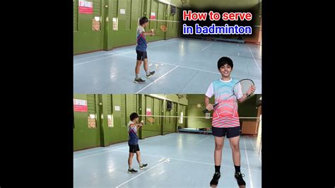 How to serve in badminton | badminton serve techniques - YouTube