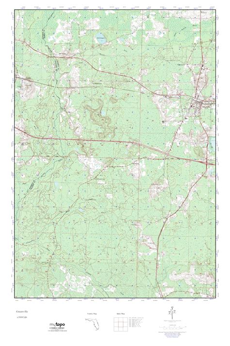 MyTopo Greenville, Florida USGS Quad Topo Map