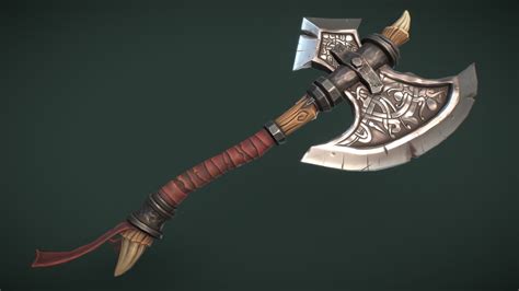 Viking Axe Game Ready Model - Buy Royalty Free 3D model by Filip Leurs ...