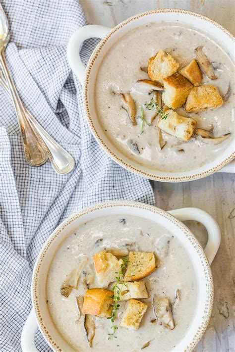 cream of oyster mushroom soup recipe