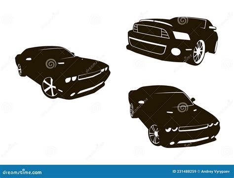 Vector models of cars stock vector. Illustration of models - 231488259