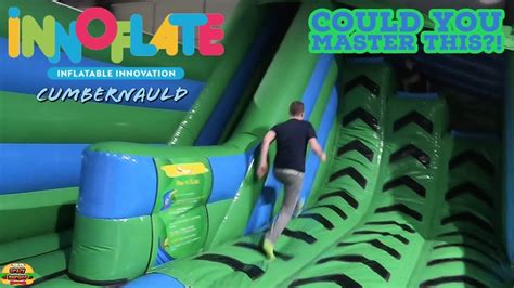 INNOFLATE Inflatable Park CUMBERNAULD | Can we master the climbing ...