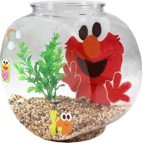 Penn-Plax Officially Licensed Sesame Street Elmo’s World Fish Bowl Kit ...