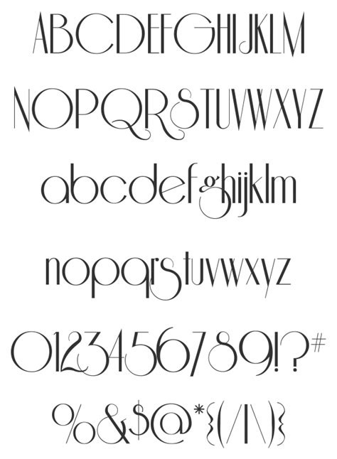 Art Deco Fonts Letter Alphabet