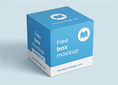 Free Square Box Packaging Mockup PSD Set - Good Mockups