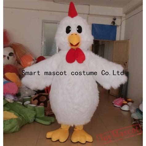 White Chicken Mascot Costume Adult Chicken Costume