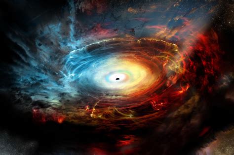 Red Black Hole Wallpaper