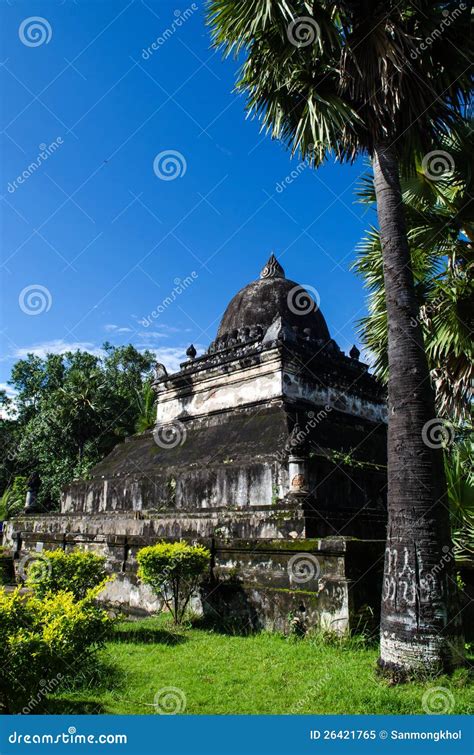 Art in Temple, Ancient Temple, Laos. Stock Image - Image of buddhism ...