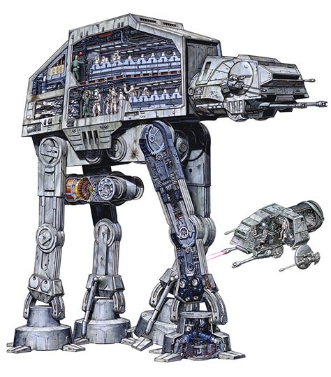 Incredibly Detailed Illustrations of Star Wars Vehicles