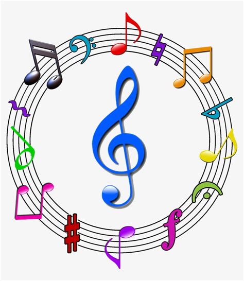 Transparent Colorful Notes Png Clipart - Colorful Music Symbols Png ...