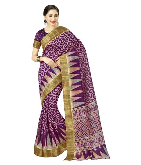 PR Fashion Purple Silk Saree - Buy PR Fashion Purple Silk Saree Online ...