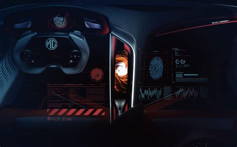 Futuristic MG Cyberster sports car concept interior revealed ahead of ...