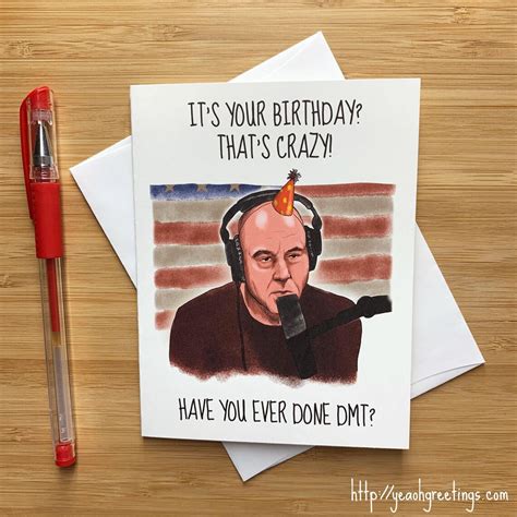 Joe Rogan Birthday Card Funny Birthday Card Stoner Birthday | Etsy