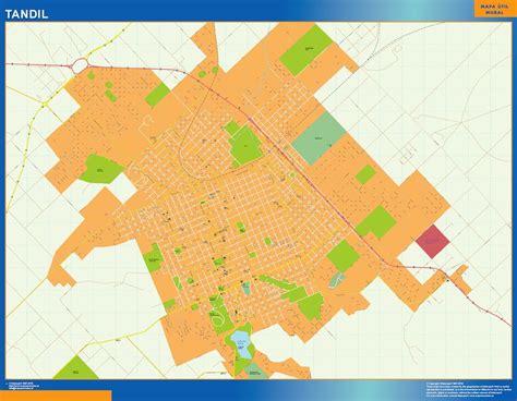 Tandil map in Argentina | Wall maps of the world for United Kingdom