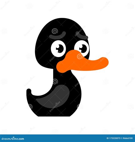 Black Duck Silhouette Logo Vector Illustration | CartoonDealer.com ...