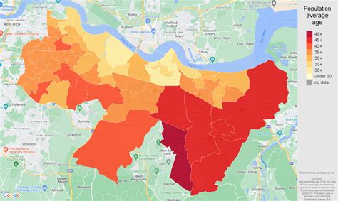 Dartford population stats in maps and graphs.