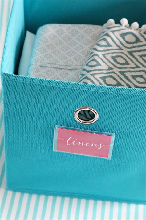 Labeling 101: Canvas Bins | Canvas bin, Fabric storage bins, Fabric storage