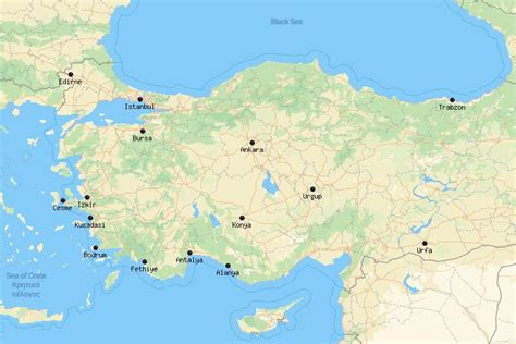 Turkish City Map