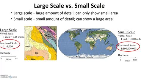 Small And Large Scale Maps