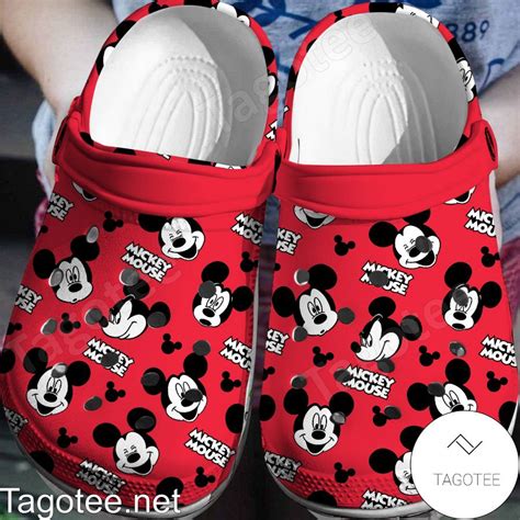 Mickey Mouse Red Crocs Clogs - Tagotee