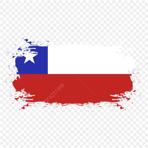 Chile Flag Vector Art PNG, Vintage Chile Flag In Brush Stroke Free Png ...