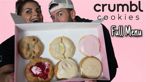 FULL CRUMBL COOKIE MENU - YouTube