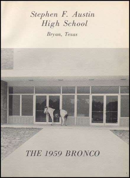 Explore 1959 Stephen F. Austin High School Yearbook, Bryan TX - Classmates