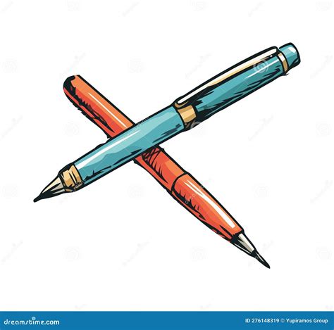 Yellow Pencil Sketch of a Creative Stock Vector - Illustration of ...