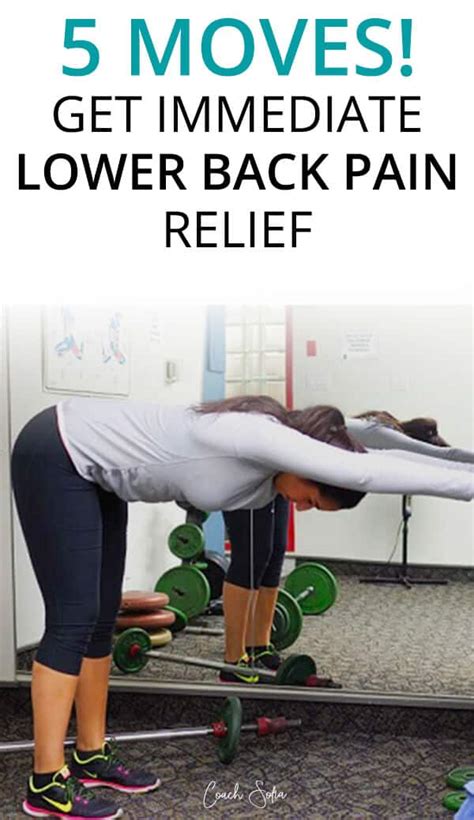 5 Moves For Instant Lower Back Pain Relief - Coach Sofia Fitness