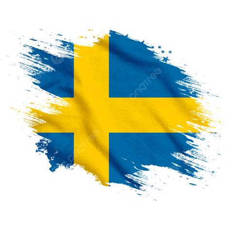 Sweden New Watercolor Flag Brush, Sweden, Flag, Sweden Watercolor Flag ...