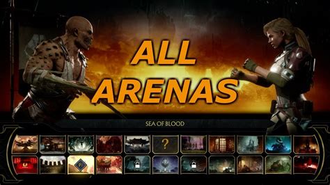 MORTAL KOMBAT 11 ALL ARENAS MAPS - YouTube