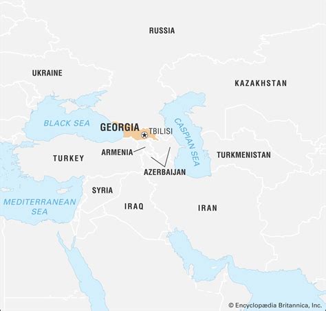 Georgia Country World Map