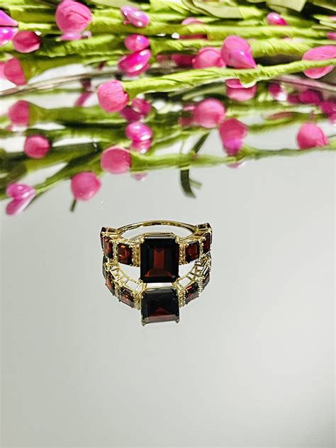 Red Garnet Ring | Garnet Ring | Red Garnet Rings Canada