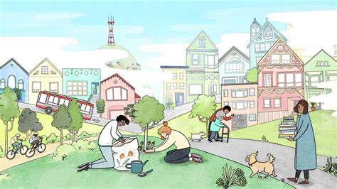 25 small ways to make SF a better place | Community drawing art, Dream ...