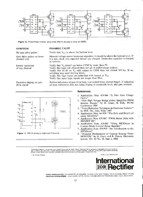 IR2110 datasheet(24/24 Pages) IRF | HIGH VOLTAGE MOS GATE DRIVER