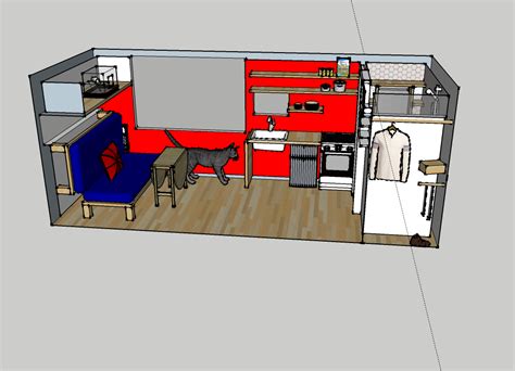 Tiny House Design (SketchUp) by Chase Bailey at Coroflot.com