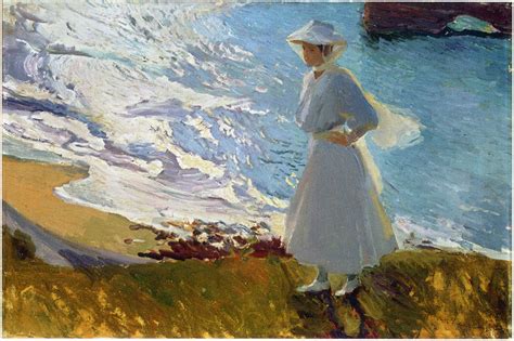 Maria at the Beach, Biarritz - Sorolla Joaquín - WikiArt.org