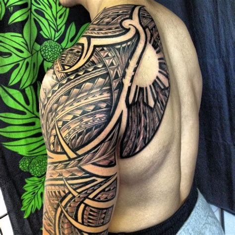 pacific islander - shoulder, back, half-sleeve | Filipino tattoos ...