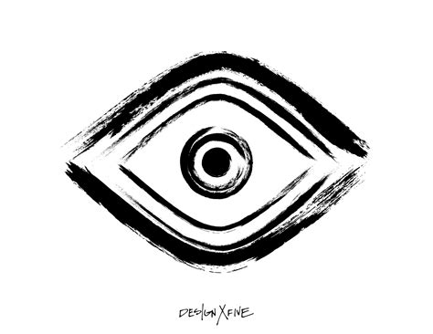 evil eye line drawing - Georgiann Bernier