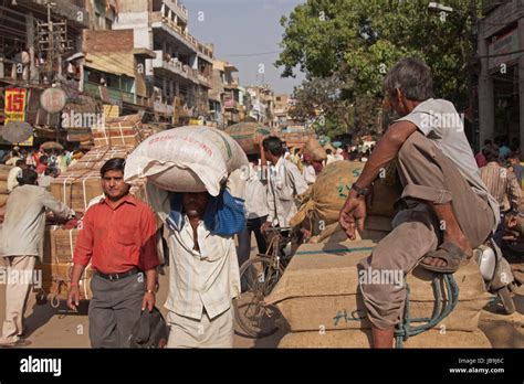 Crowded street scene in Old Delhi, India Stock Photo - Alamy