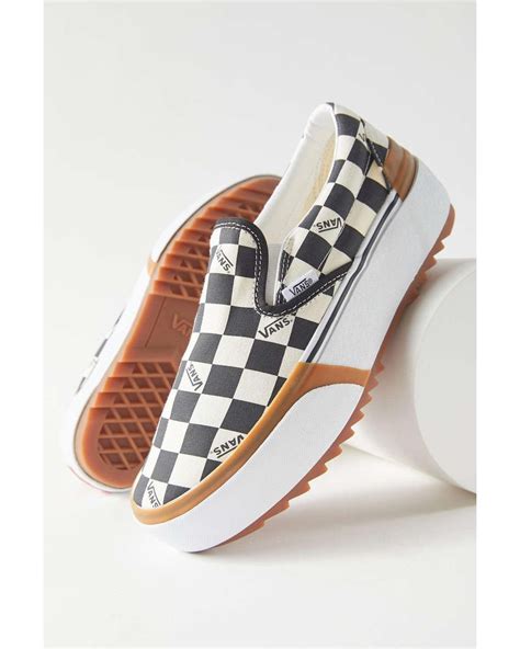 Vans Checkerboard Stacked Slip-on Sneaker | Lyst