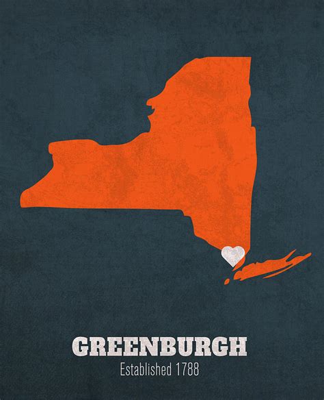 Greenburgh New York City Map Founded 1788 Syracuse University Color ...