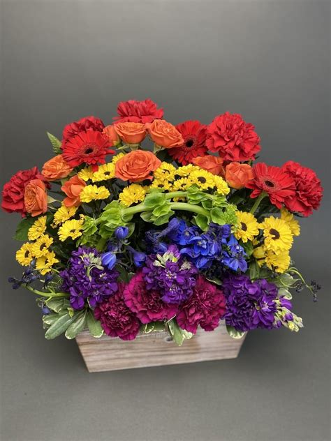 If you can't send a pot of gold, send an entire rainbow of blooms ...