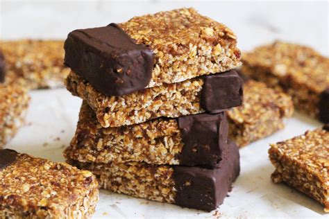 Almond Butter Oat Bars - The | Oat bars, Vegan snacks, Flapjack recipe